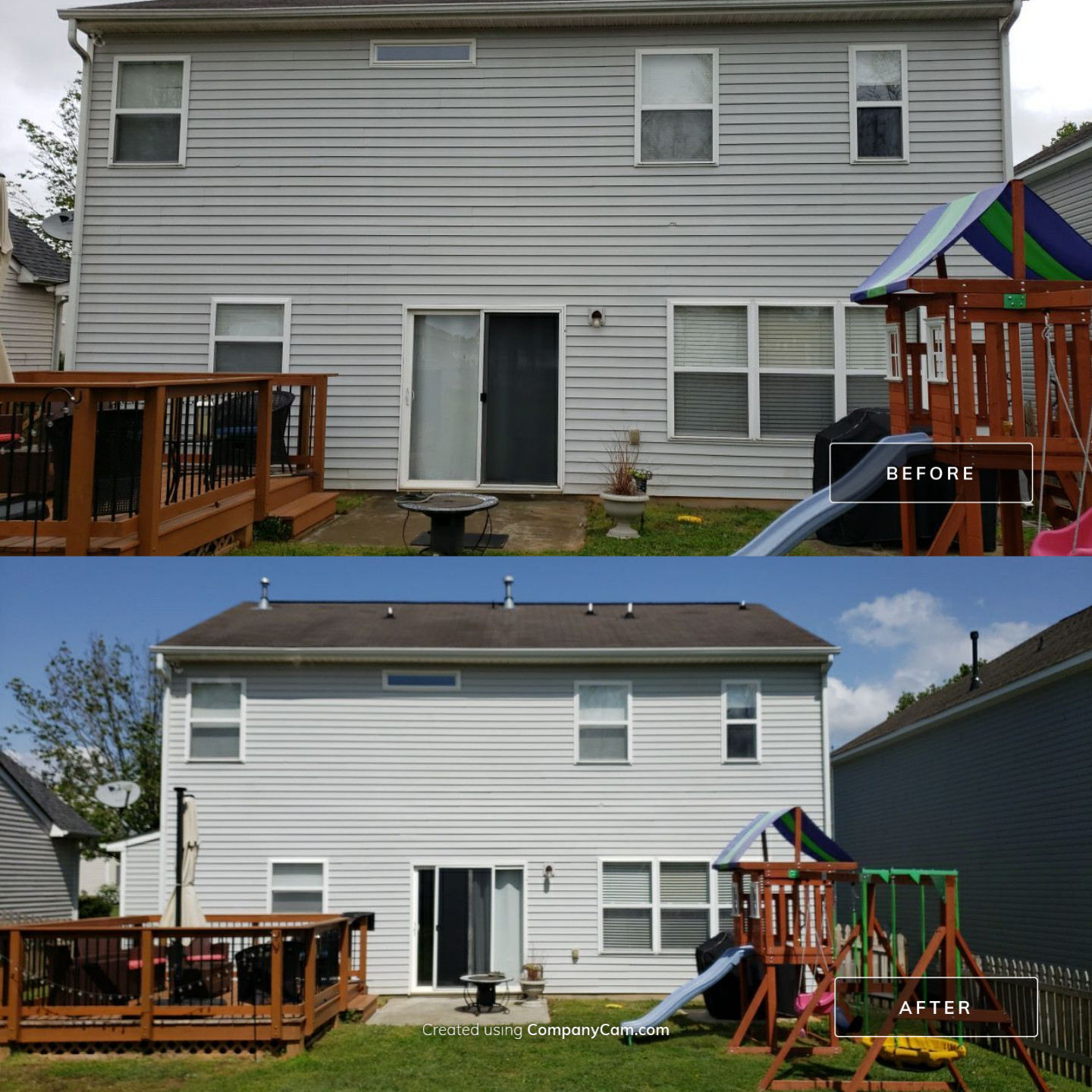 House Wash using cleaner