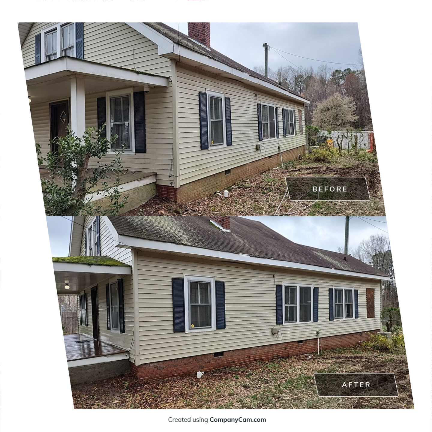 House Wash using cleaner