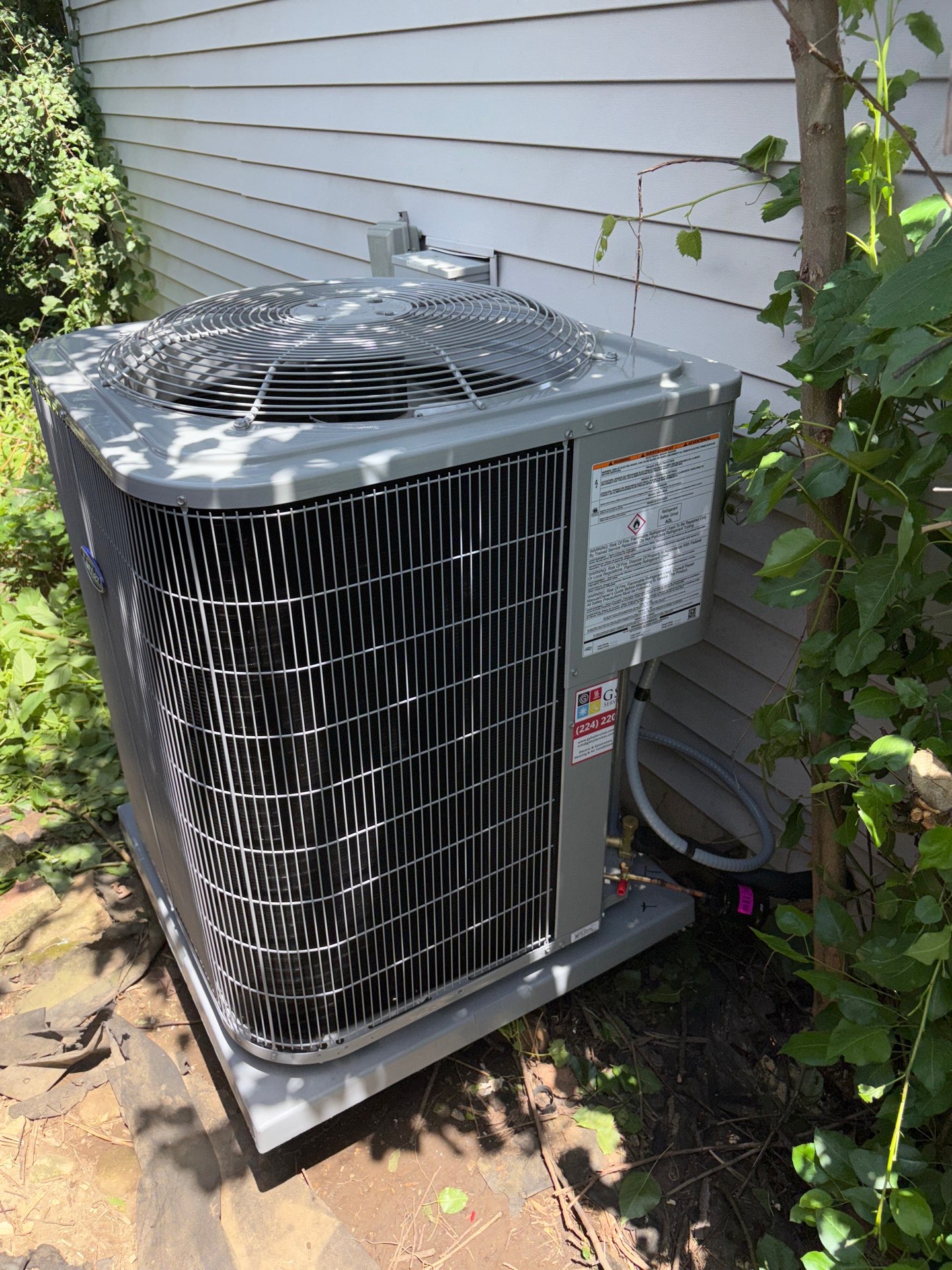Carrier Comfort 15 Air Conditioner Installation – Harvard, IL