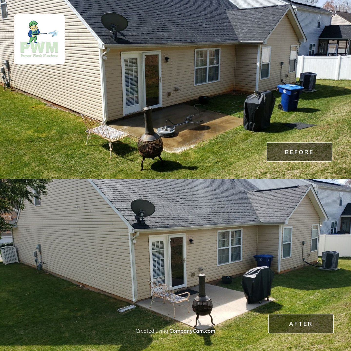 House Wash using cleaner