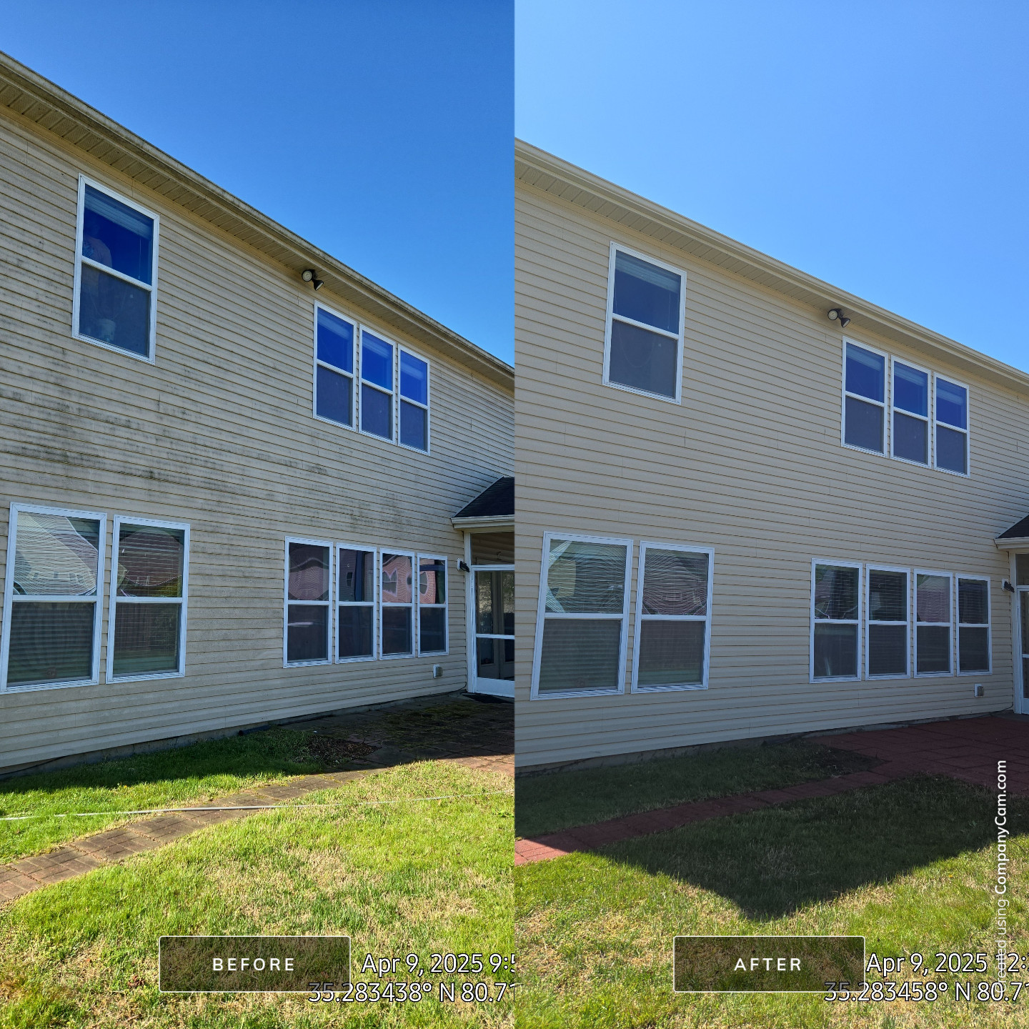 House Wash using cleaner