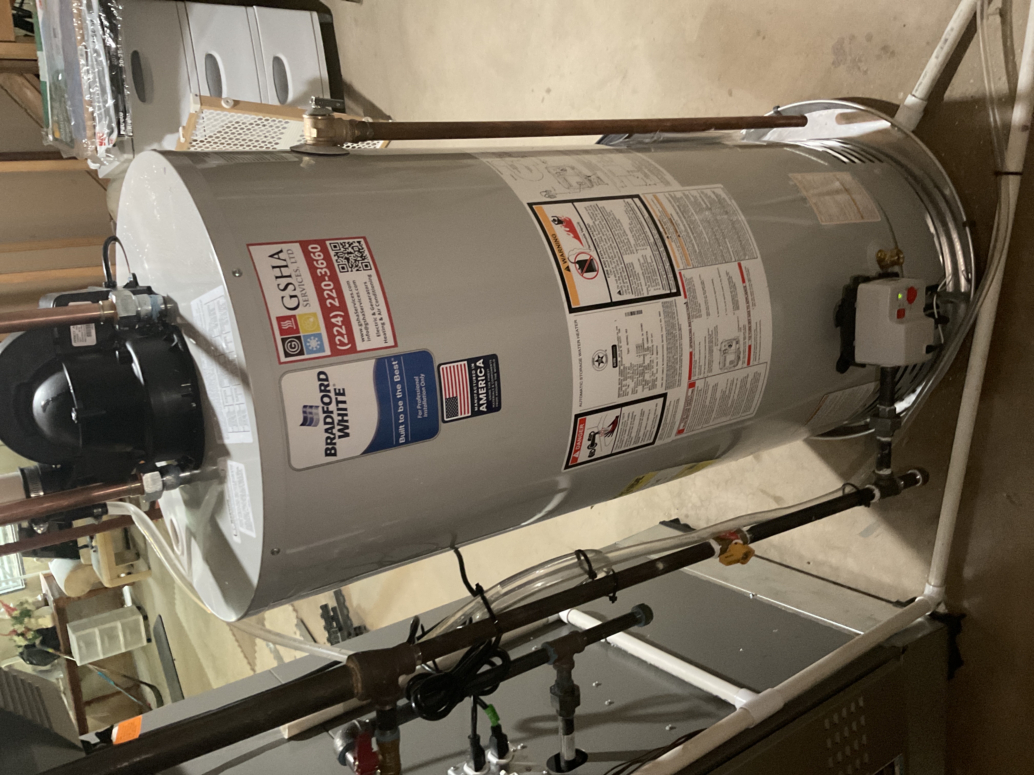 Bradford White Tank Water Heater Installation in Palatine, IL – Reliable Hot Water for Your Home