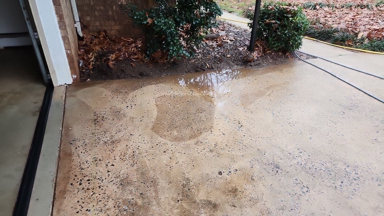 garage floor clean using cleaner