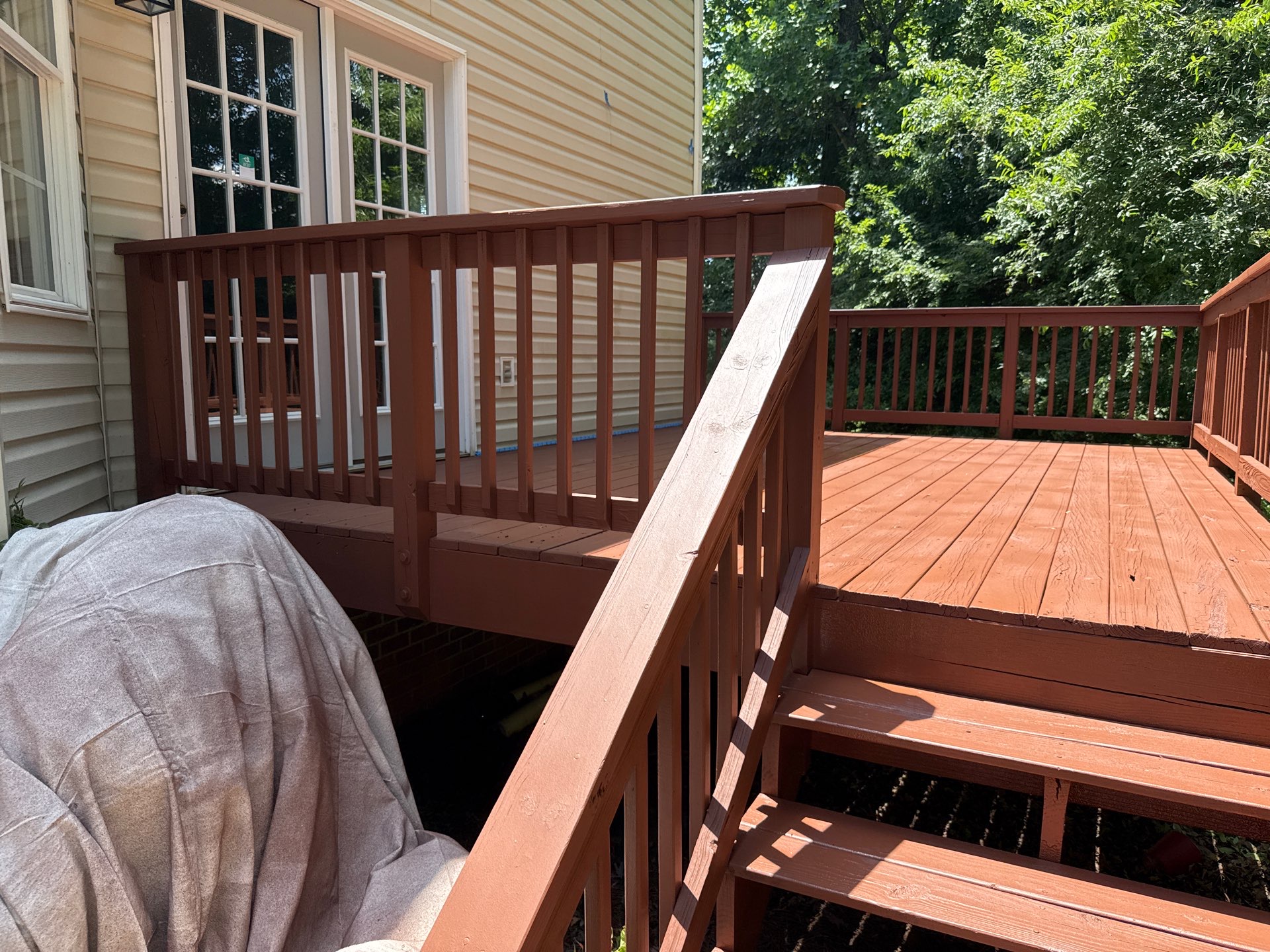 Wood Deck using Wood Stain