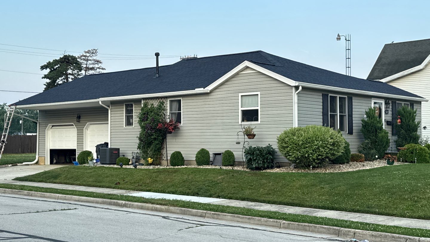 Residential Roofing Installation using Atlas Pinnacle Pristine Black