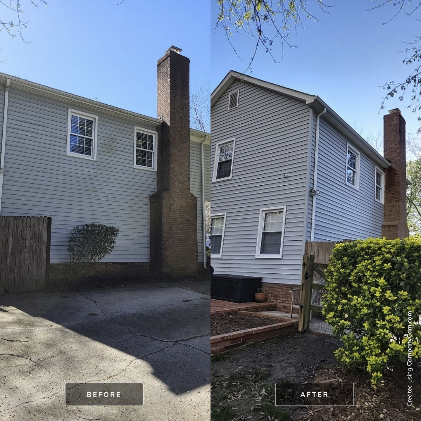 House Wash using cleaner