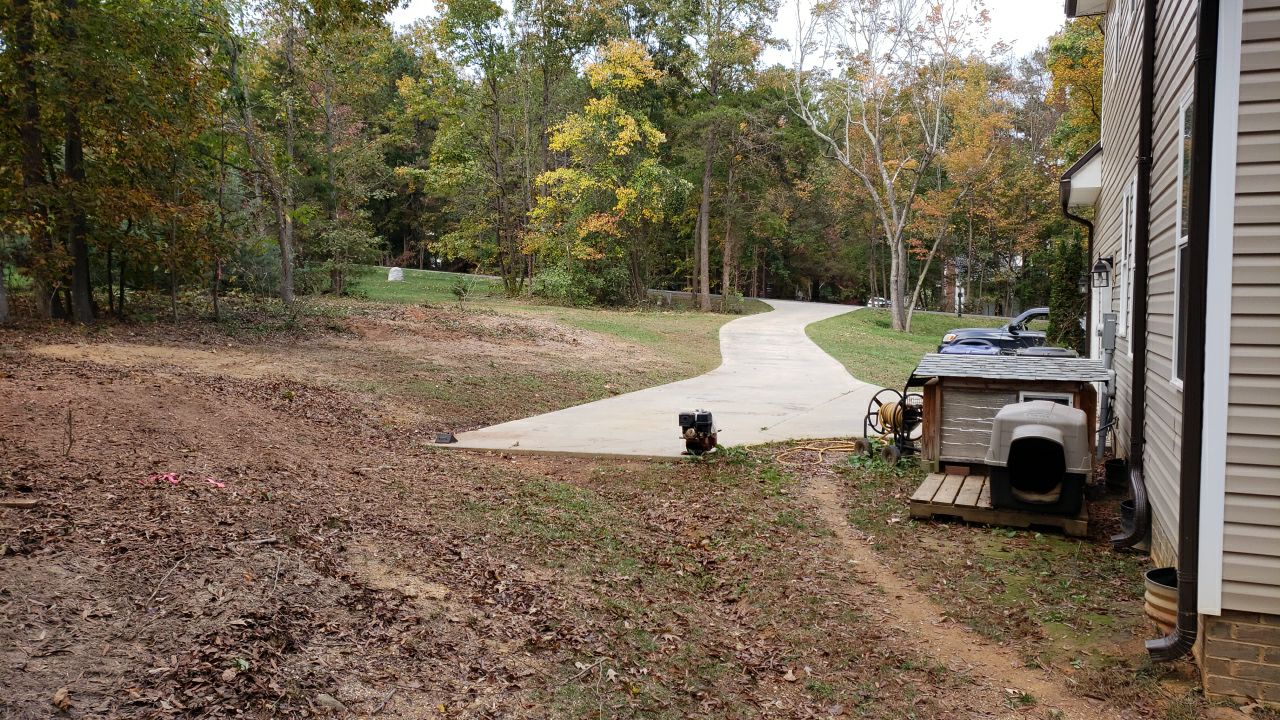 land clearing using machinery