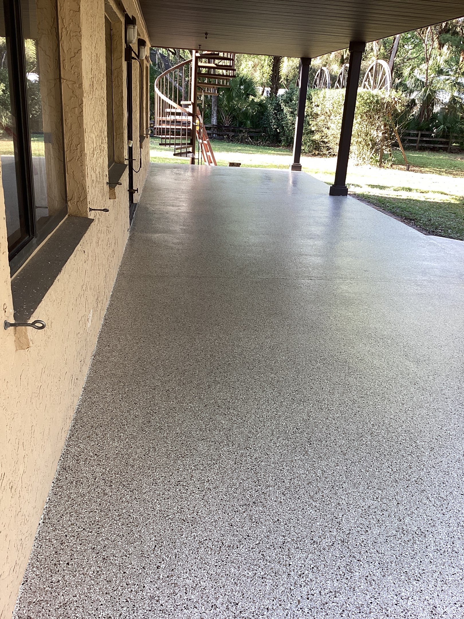 Patio using Pebble Beach