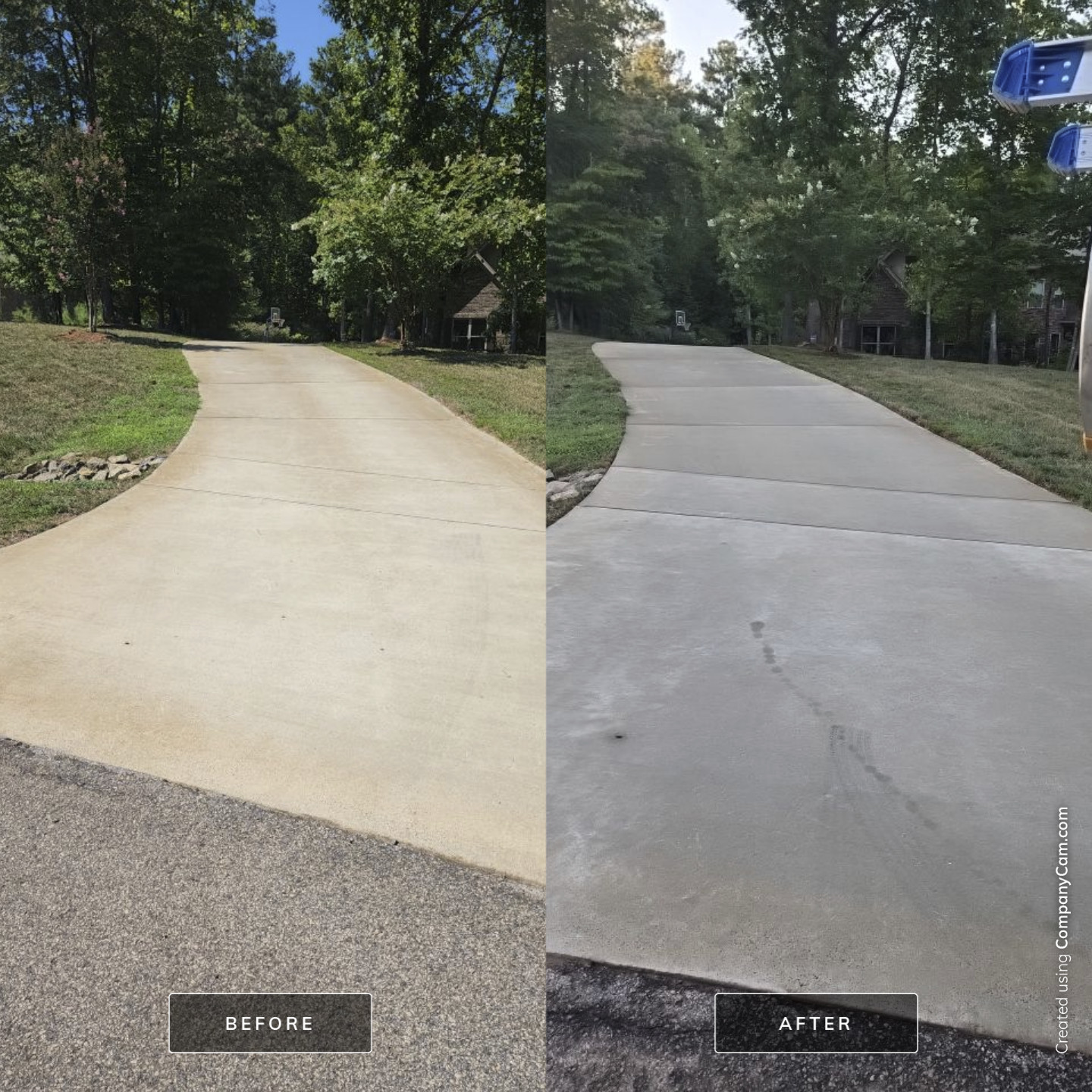 concrete Clean using cleaner