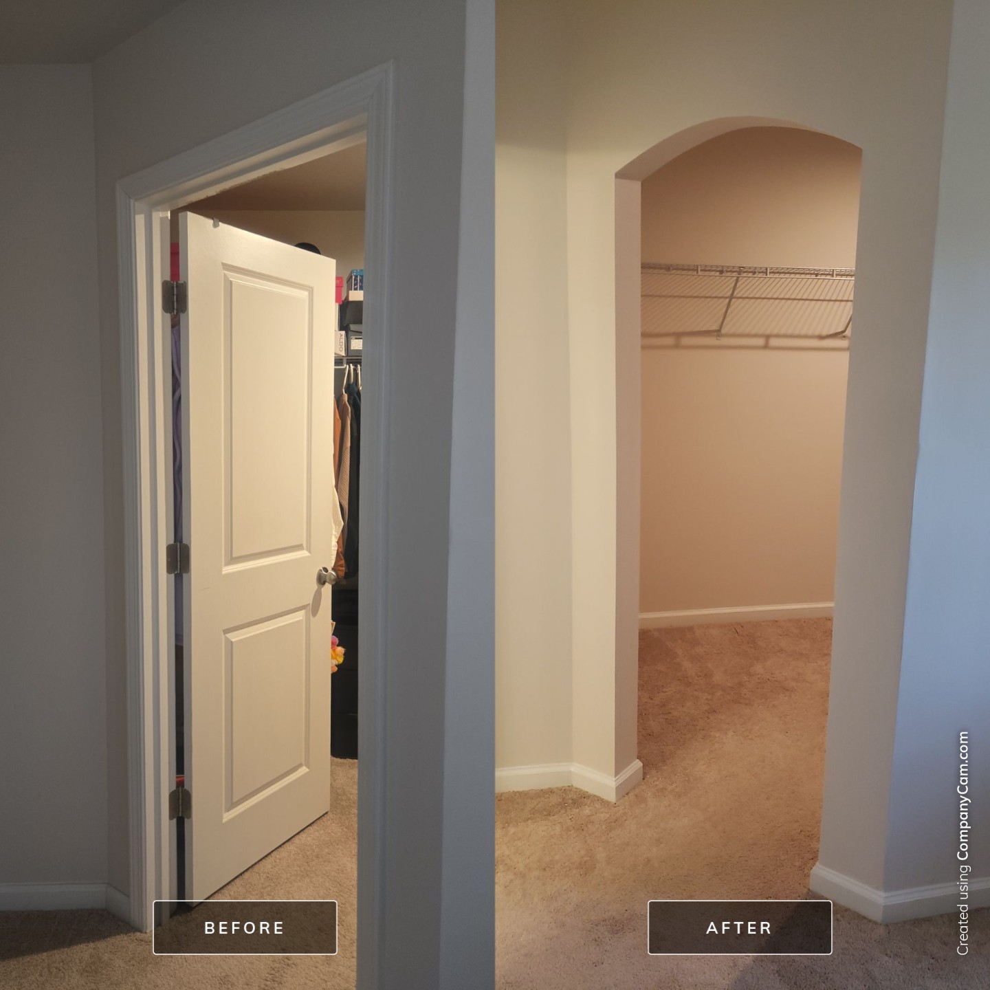 🚪✨ Seamless Closet Door Transformation! ✨🚪 