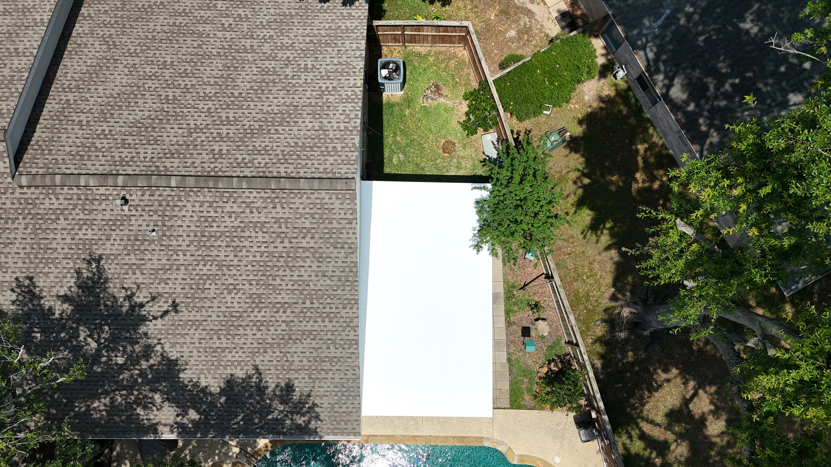 Silicone Roof Coating Project in Katy