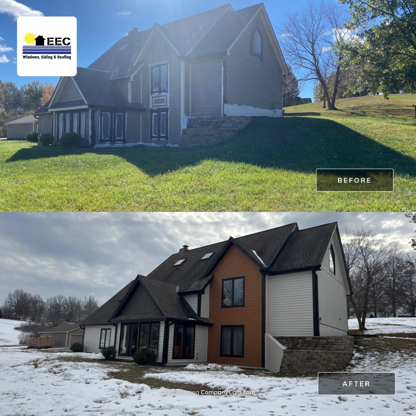 Craneboard Siding and Cedar Renditions Installation in Liberty Mo 