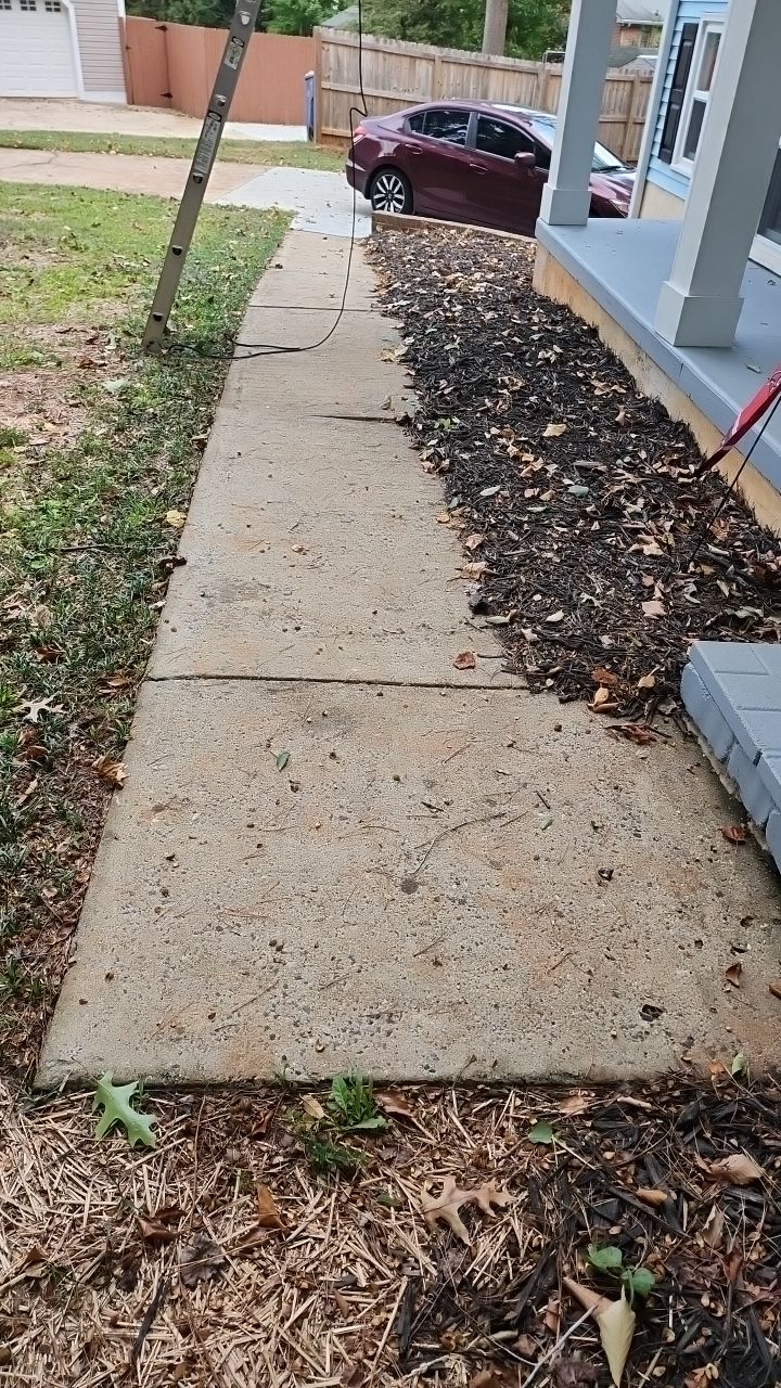 Gutter Cleaning using water