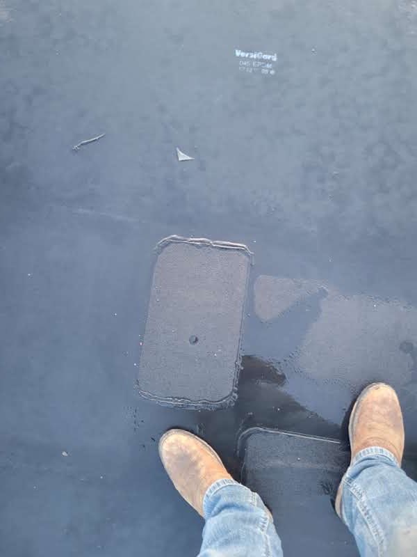Commercial Roofing Repair using Custom Patch & Hand Weld