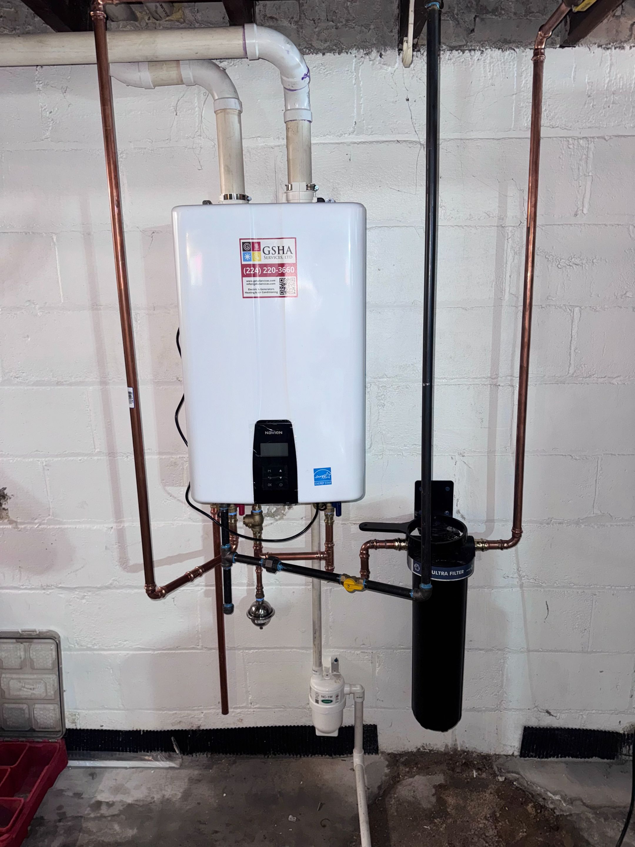 Navien NPE-240 Tankless Water Heater Installation in Milwaukee | GSHA Services